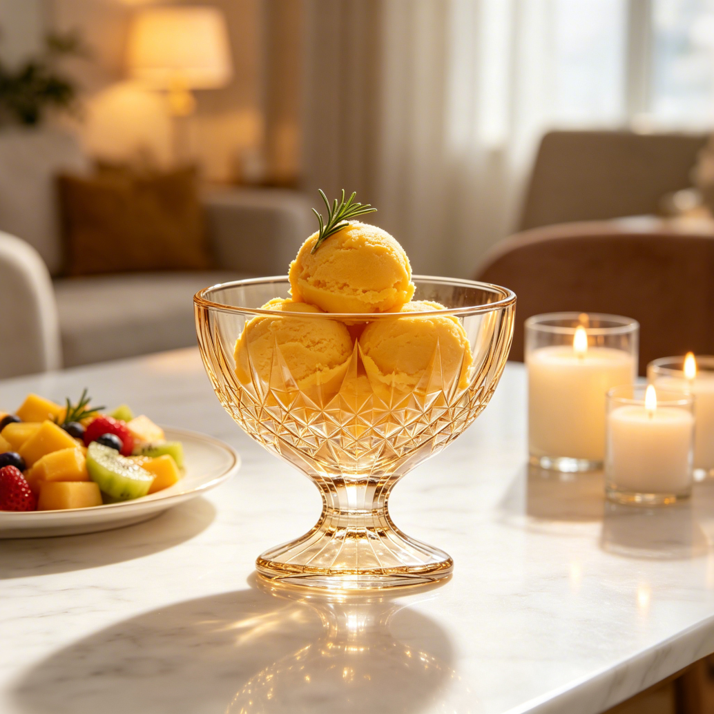 Arctic 210 ML Icecream Bowl - Amber - Set of 6 Pcs