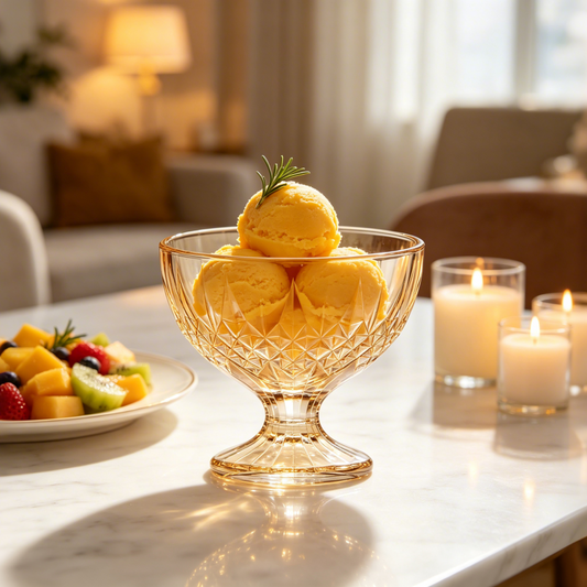 Arctic 210 ML Icecream Bowl - Amber - Set of 6 Pcs