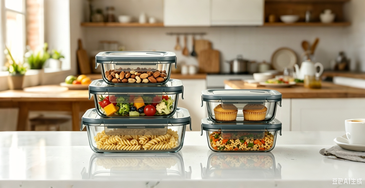 London Rectangle Container - Grey - Set of 5 Pc