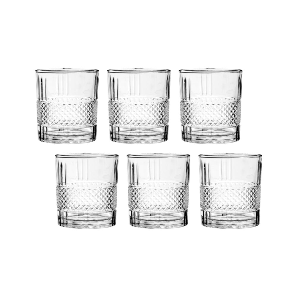 Sanjeev Kapoor - Lisbon Whiskey Glass 330 ml - Set of 6 Pc