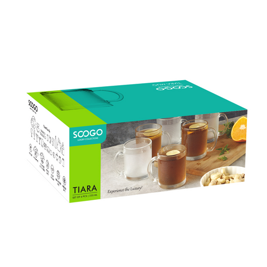 Soogo - Tiara Tea Mug Set 235 Ml - Set of 6 Pcs