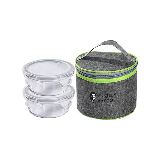 Boston Round Lunch Box 2x400 ML - Set of 2 Pcs