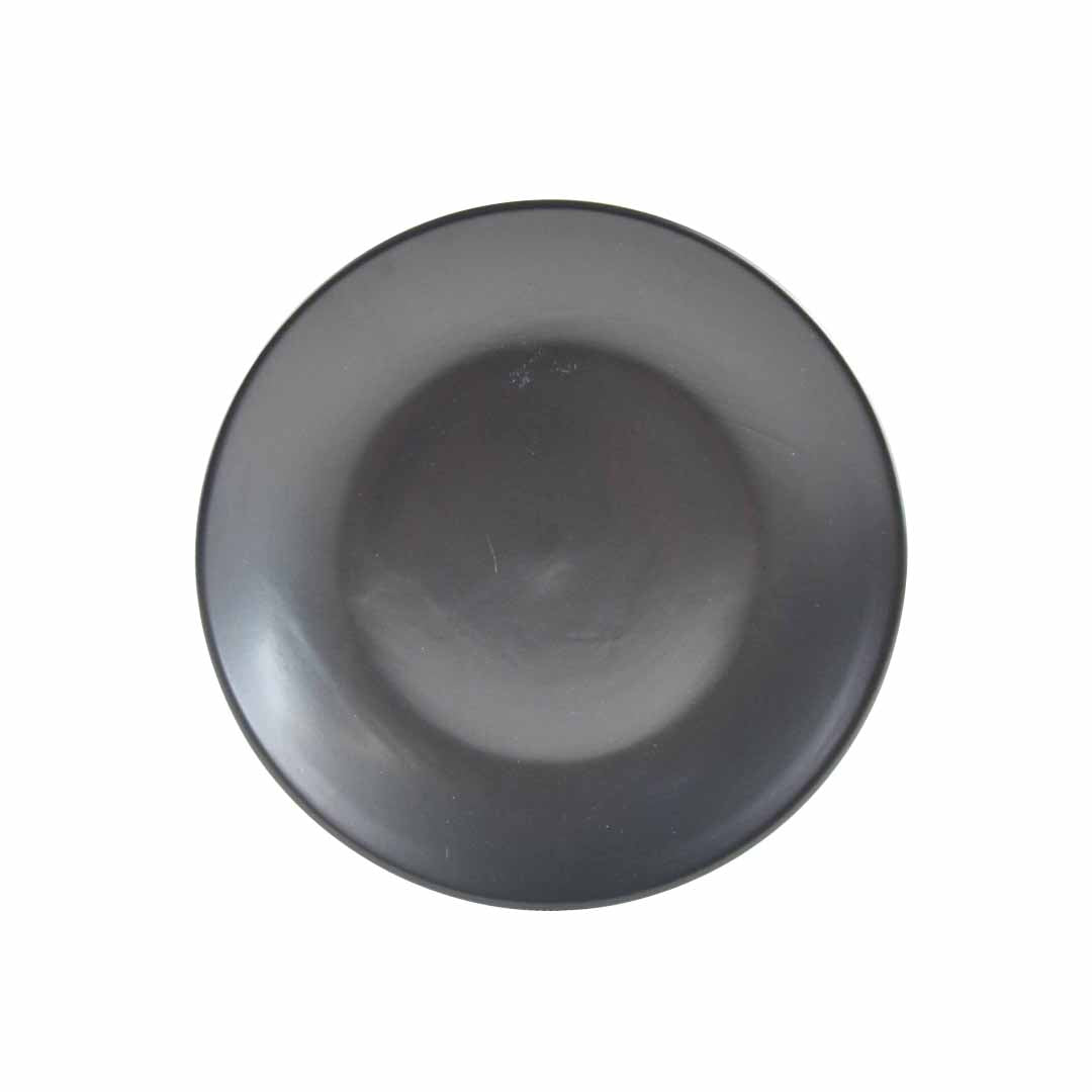 Sango Coupe Shape Quarter Plate 8" Set of 1 Pc - Black Matt