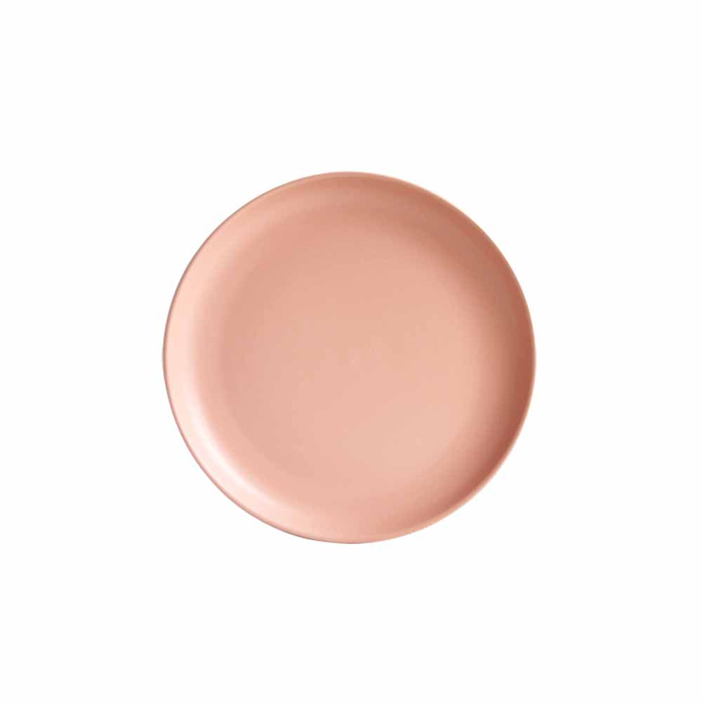 Zoro Straight Shape Quarter Plate 8" Set of 1 Pc - Pink Matt