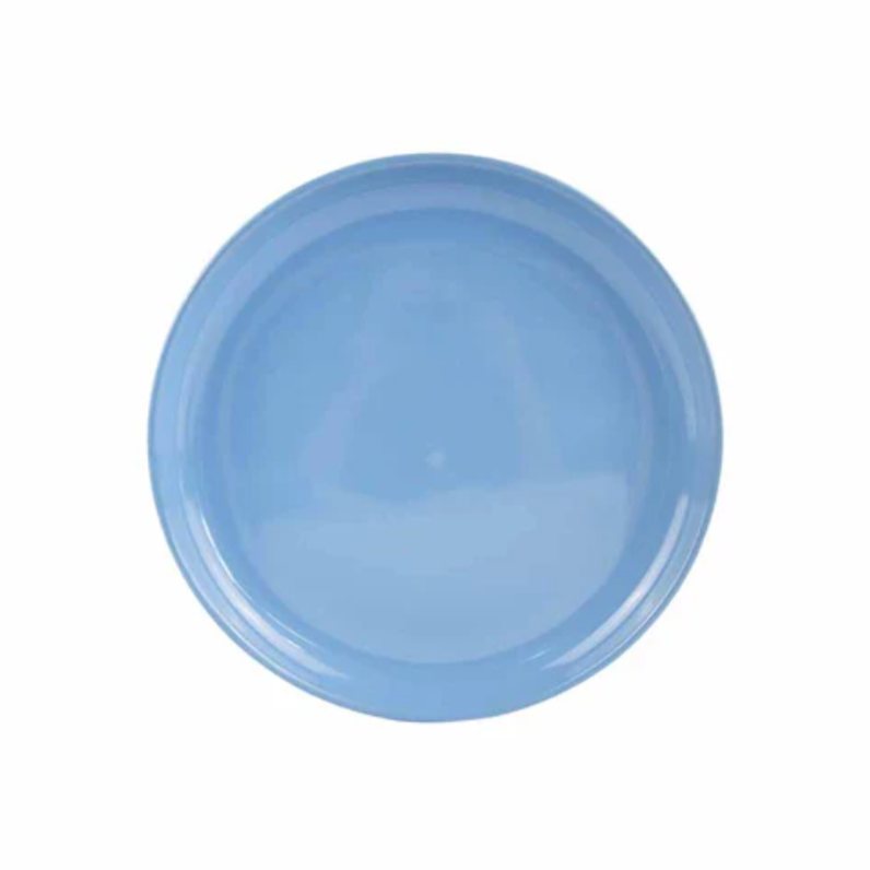 Zoro Straight Shape Quarter Plate 8" Set of 1 Pc - Blue Glossy