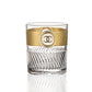 Whisky Glass -390ml Set of 6pc -with Gold Decal