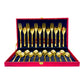 Phoenix Cutlery Set - Gold - Set of 24 Pcs