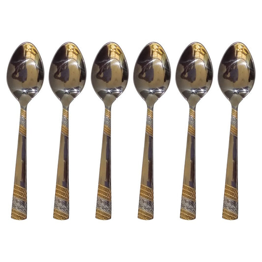 Versace 24 Carat Gold Dinner Spoon - Set Of 6 Pcs