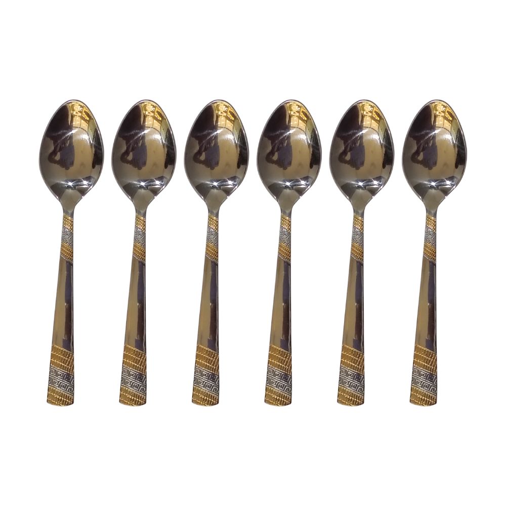 Versace 24 Carat Gold Tea Spoon  - Set Of 6 Pcs