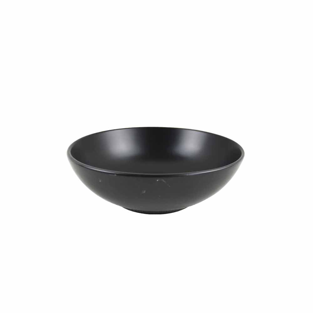 Sango Coupe Shape Serving Bowl 7" Set of 1 Pc - Black Matt