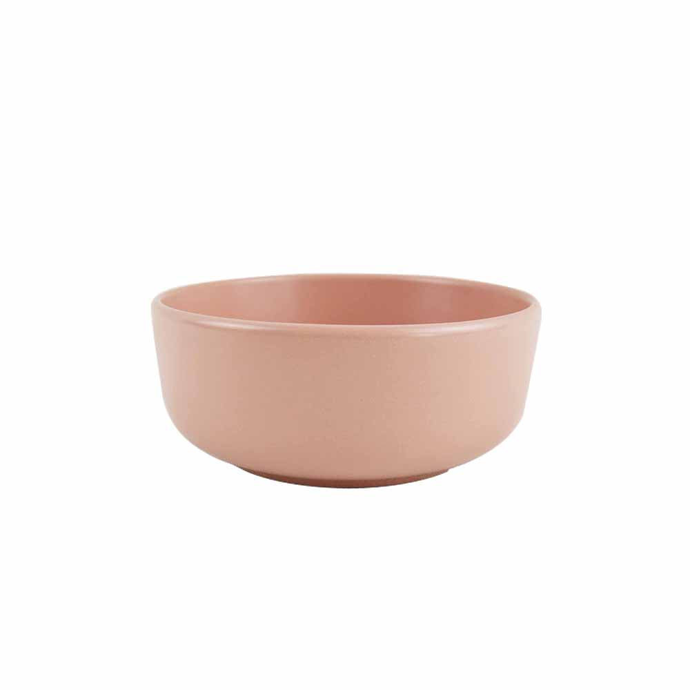 Zoro Straight Shape Serving Bowl 6.5" Set of 1 Pc - Pink Matt