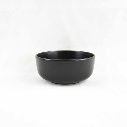 Zoro Straight Shape Serving Bowl 6.5" Set of 1 Pc - Black Matt