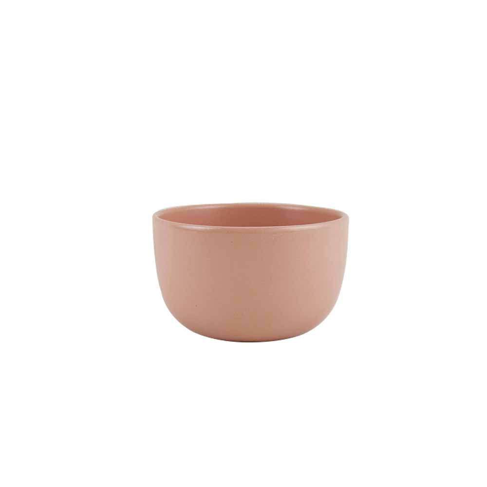 Zoro Straight Shape Veg Bowl 4" Set of 1 Pc - Pink Matt