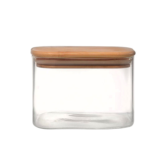 Vera Borosilicate Rectangle Jar 750 ML - 1 Pc