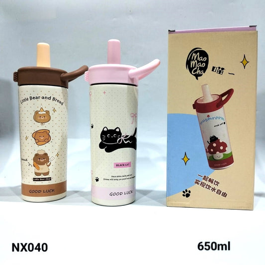 Double Wall Bottle 650 Ml – 1 Pc - Random Color