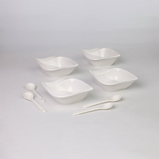 Dragon Salad Bowl 10x10x4 CM - Set of 4 Pcs