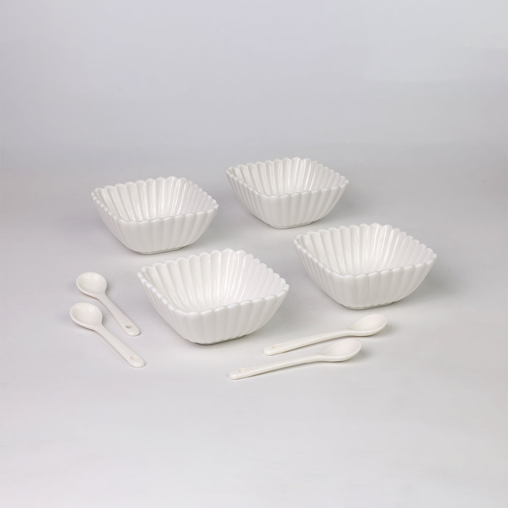 Carnival Salad Bowl 10x10x4 CM - Set of 4 Pcs