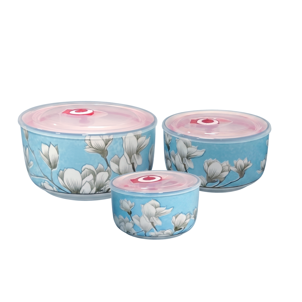 Vespar Bowl Set With Pp Lid - Set Of 3 Pc