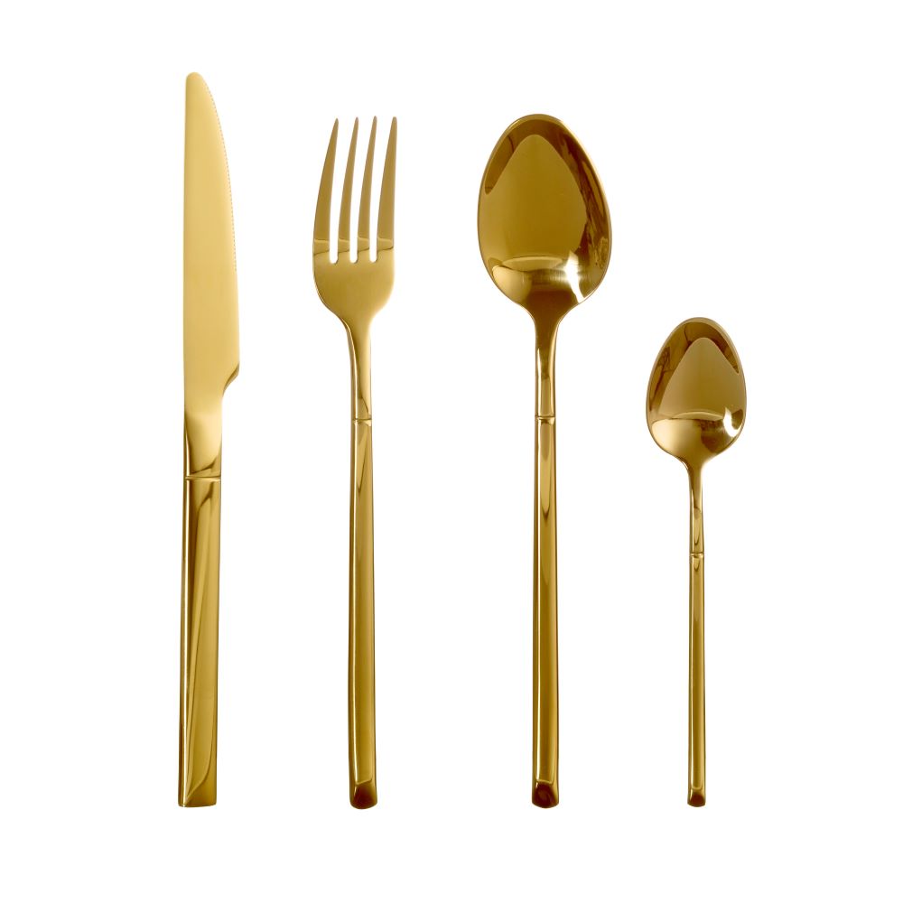 24 Pcs Premium Gold Collection Cutlery Set