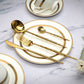 24 Pcs Premium Gold Collection Cutlery Set