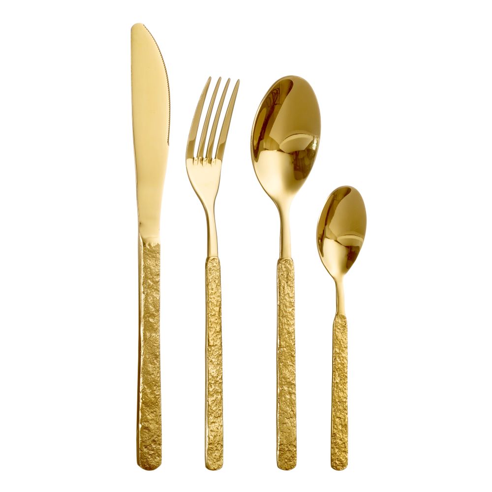 24 Pcs Premium Gold Collection Cutlery Set