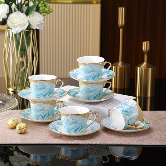 12 Pcs Premium Gold Collection Cup & Saucer