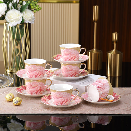 12 Pcs Premium Gold Collection Cup & Saucer