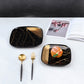 Cake Set - Gold Collection 1X25.4 Cm + 6X20.3 Cm Set Of 7 Pcs - Black + Matt Gold