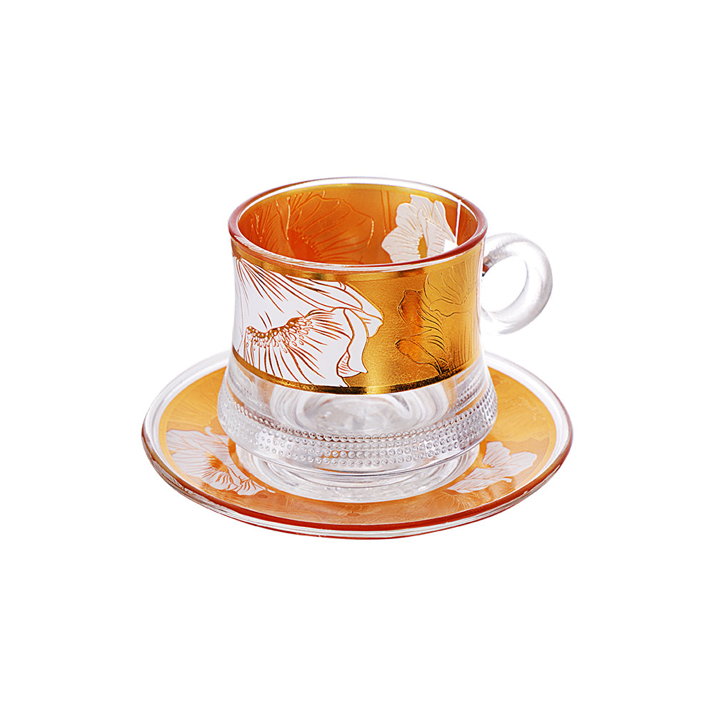 Yamasin - Premium Gold Collection Cup & Saucer 180 ml - Set of 12 Pcs