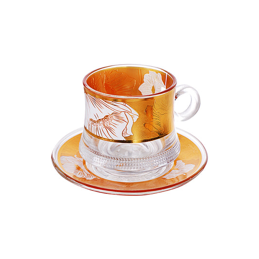 Yamasin - Premium Gold Collection Cup & Saucer 180 ml - Set of 12 Pcs