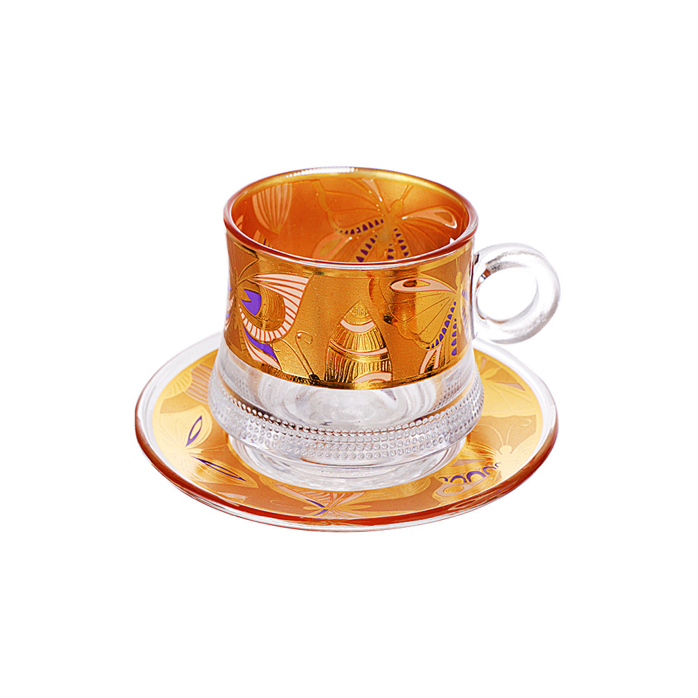 Yamasin - Premium Gold Collection Cup & Saucer 180 ml - Set of 12 Pcs