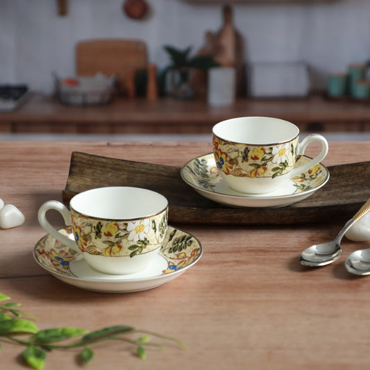 12 Pcs Premium Gold Collection Cup & Saucer