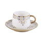 Bistro Cup & Saucer Set Floral Design 180 ML - Set of 12 Pcs