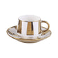 Bistro Cup & Saucer Set Liner Design 180 ML - Set of 12 Pcs