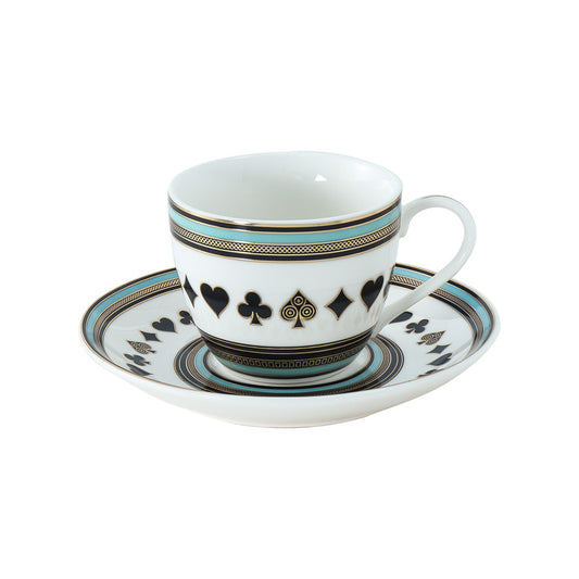 Vivid Cup & Saucer 160 Ml - Set of 12 Pcs (6 Cups and 6 Saucers)