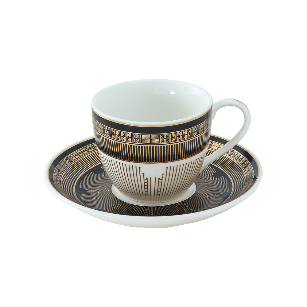 Heritage Cup & Saucer 160 ml - Set of 12 Pcs (6 Cups and 6 Saucers)