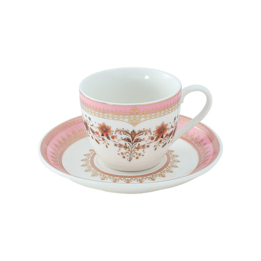 Aura Cup & Saucer 160 ml - Set of 12 Pcs (6 Cups and 6 Saucers)