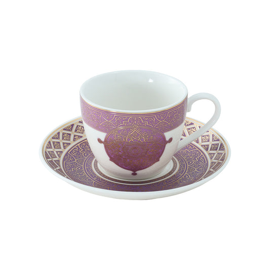 Dazzle Cup & Saucer 160 ml - Set of 12 Pcs (6 Cups and 6 Saucers)