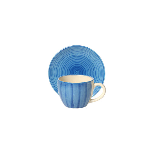 Belarus Cup & Saucer 200 ML - Set of 12 Pcs (Blue)