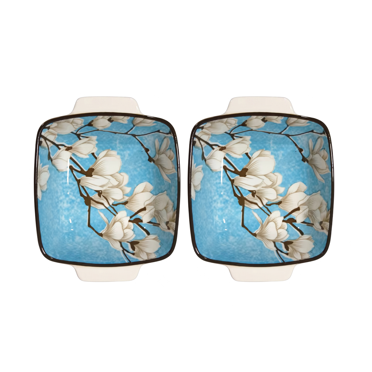 Vespar 7'' Square Dish Set - Set Of 2 Pc