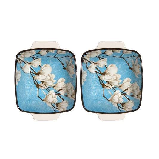 Vespar 7'' Square Dish Set - Set Of 2 Pc