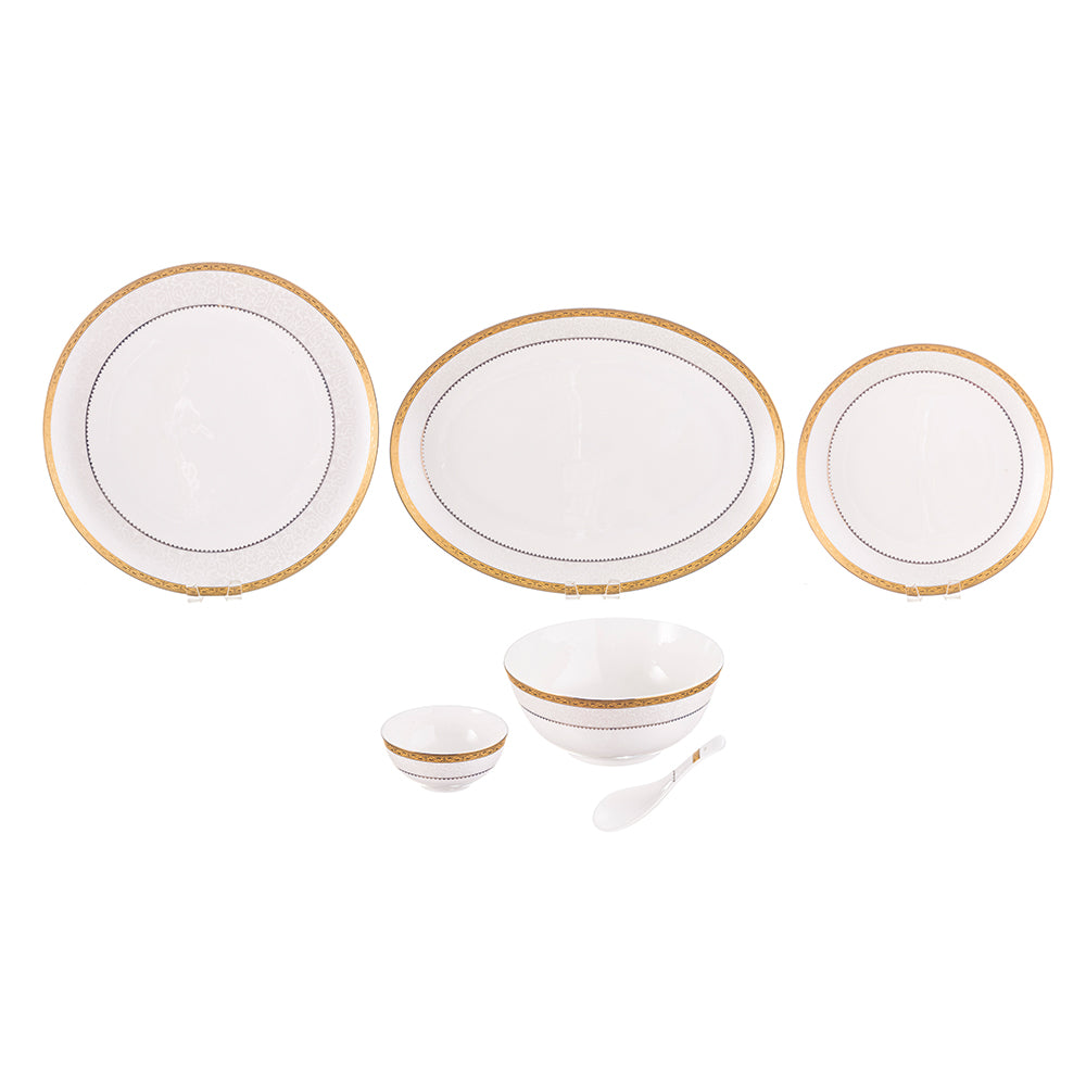 Premium Gold Collection Dinner Set Set of 33 Pcs