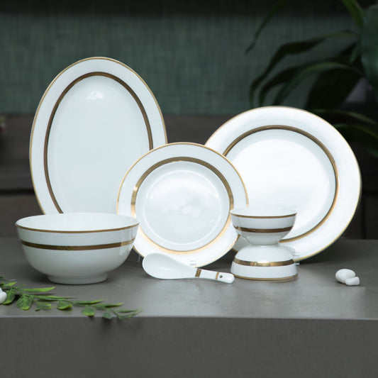 Premium Gold Collection Dinner Set Set of 33 Pcs