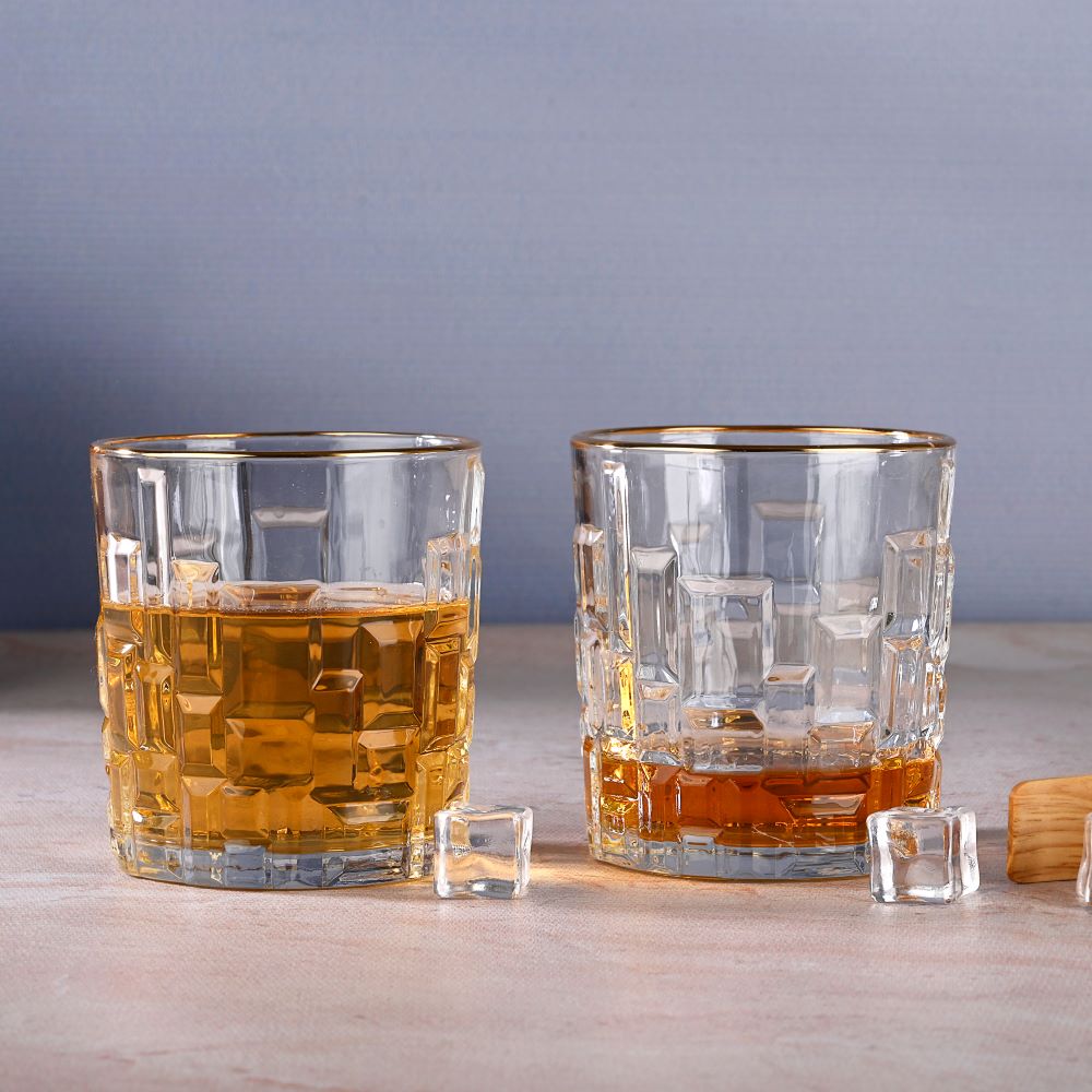 Yamasin - Cairo Whisky Glass 330 ml - Set of 6 Pcs