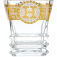 Yamasin - Crystal Whisky Glass 350ml - Set Of 6 Pcs With Gold Decal