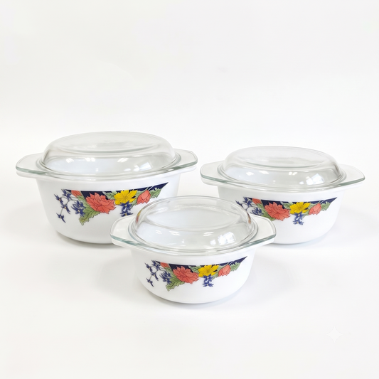Greenly Opalware Casserole Set - Set of 6 Pc