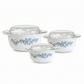 Autumn Opalware Casserole Set - Set of 6 Pc