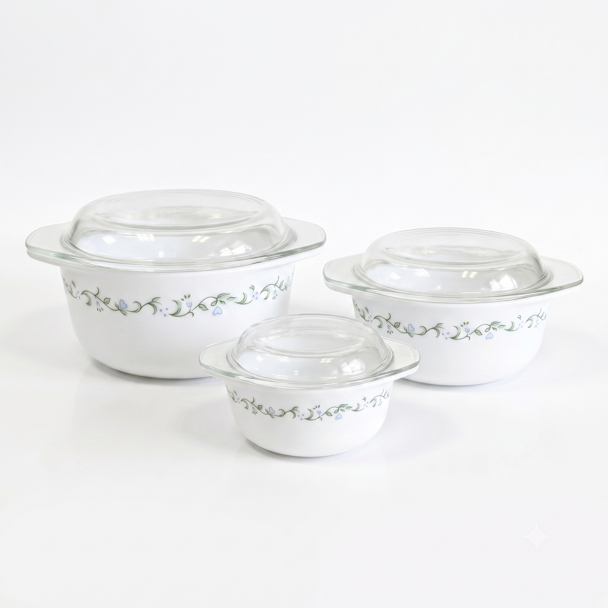 Moonstone Opalware Casserole Set - Set of 6 Pc