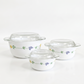 Clay Opalware Casserole Set - Set of 6 Pc