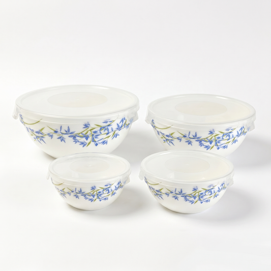 Autumn Opalware Casserole Set - Set Of 4 Pc